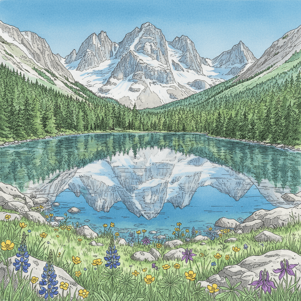 高山湖泊