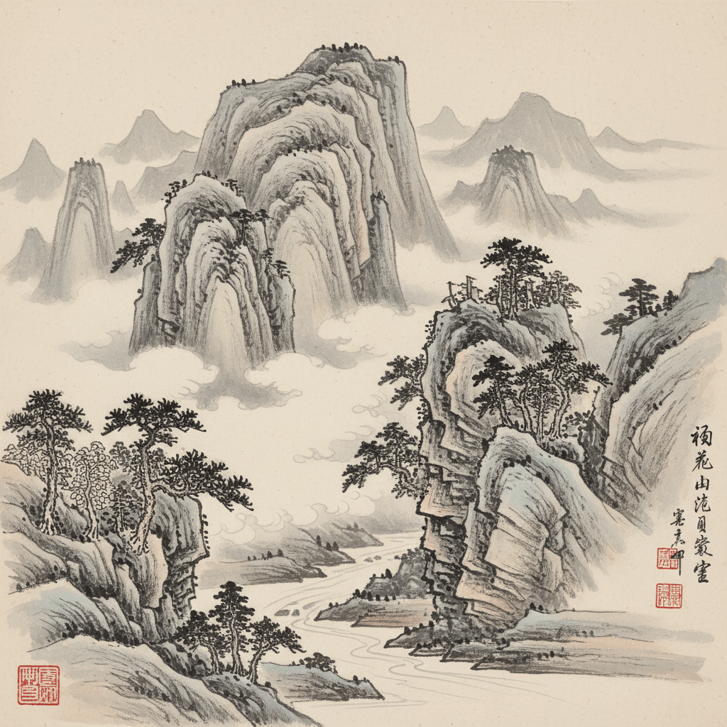山水画风景