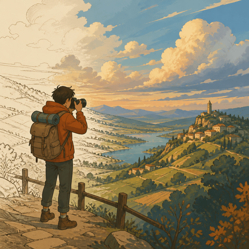 Travel Photos as Animation Scenery