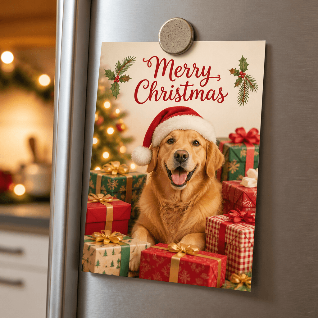 Pet christmas cards people actually pin up