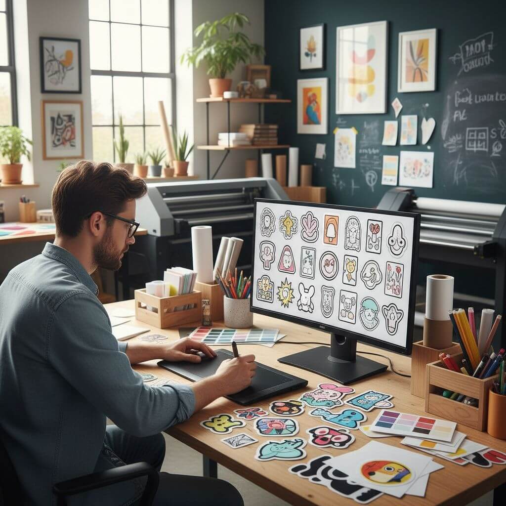 Sticker Design & Production