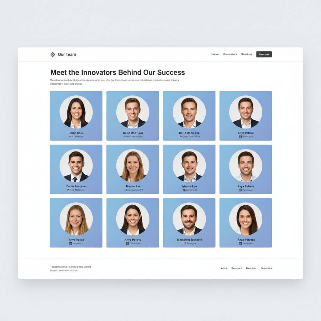 Corporate Team & Company Pages
