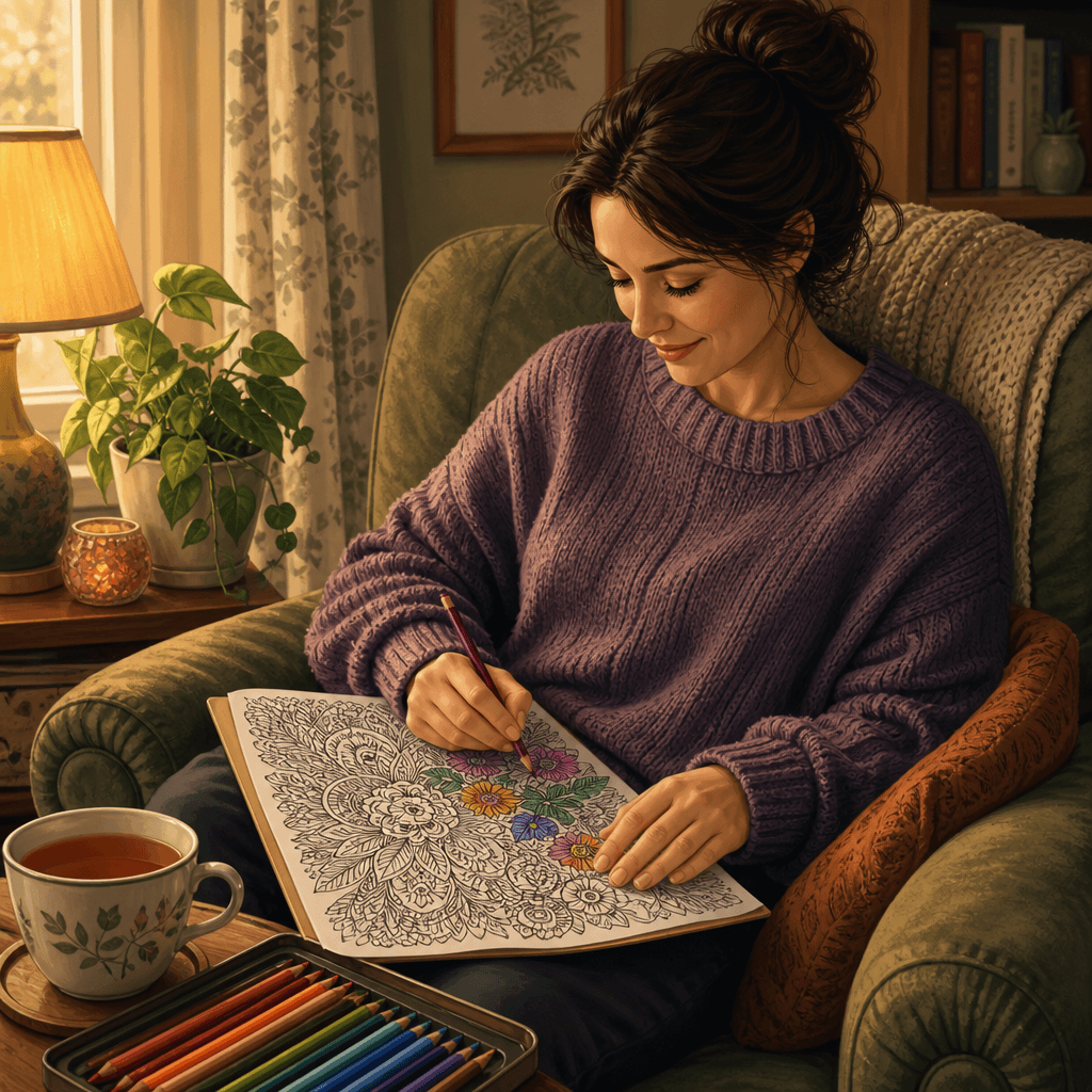 Adult coloring from a portrait you love